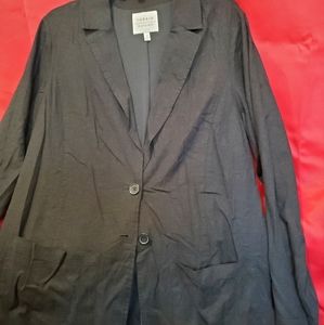 Torrid Black Long Sleeve Blazer Style Coat